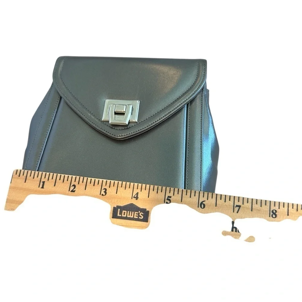 Elegant pewter metallic Leather Frenchy of California made in USA Women's Bag
